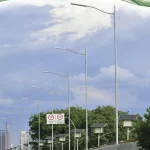 Poste 12 metros com braço ornamental - P.M.S.P.
